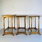 Italian Rectangular Light Wood Tables with Shapely Legs, 1900s, Set of 3 8