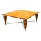 Post-Modern Italian Solid Wood Structure and Metal Road Coffee Table, 1980s 1