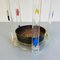 Mid-Century Modern Italian Acrylic Glass Umbrella Stand with Bronze Bowl, 1980s, Image 8