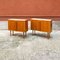 Small Mid-Century Italian Blond Teak and Laminate Sideboards, 1960s, Set of 2 2