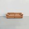 Mid-Century Italian Erasmo Brown Leather Sofa by Afra and Tobia Scarpa for B&b, 1980s, Set of 8, Image 7