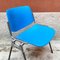 Mid-Century Italian Blue Chairs by Giancarlo Piretti for Castelli / Anonima Castelli, 1965, Set of 4 10