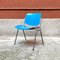 Blaue italienische Mid-Century Stühle von Giancarlo Piretti für Castelli / Anonima Castelli, 1965, 4er Set 7