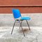 Blaue italienische Mid-Century Stühle von Giancarlo Piretti für Castelli / Anonima Castelli, 1965, 4er Set 8