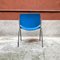 Blaue italienische Mid-Century Stühle von Giancarlo Piretti für Castelli / Anonima Castelli, 1965, 4er Set 9