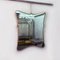 Espejo italiano Mid-Century con marco de latón irregular, años 50, Imagen 2