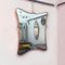 Espejo italiano Mid-Century con marco de latón irregular, años 50, Imagen 4