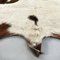 Mid-Century Modern Italian Country Long Pile Brown and White Cowhide Carpet,1980s 12