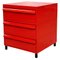 Mid-Century Italian Red 4602 Chest of Drawers by Fussell for Kartell, 1970s 1