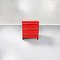 Mid-Century Italian Red 4602 Chest of Drawers by Fussell for Kartell, 1970s 2