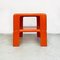 Space Age Italian Orange Plastic 4 Gatti Table by Mario Bellini for B&B, 1970s, Set of 2 7
