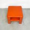 Space Age Italian Orange Plastic 4 Gatti Table by Mario Bellini for B&B, 1970s, Set of 2 6