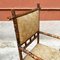 Antique Italian Colonial Bamboo and Original Fabric Chair with Armrests, 1910s, Image 7