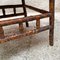 Antiker italienischer kolonialer Sessel aus Bambus & Originalstoff mit Armlehnen, 1910er 9