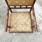 Antique Italian Colonial Bamboo and Original Fabric Chair with Armrests, 1910s, Image 11