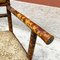 Antiker italienischer kolonialer Sessel aus Bambus & Originalstoff mit Armlehnen, 1910er 10