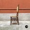 Antiker italienischer Stuhl aus kolonialem Bambus & Originalstoff, 1910er 4