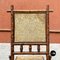Chaise Coloniale Antique en Bambou et Tissu Original, Italie, 1910s 9