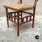 Chaise Coloniale Antique en Bambou et Tissu Original, Italie, 1910s 7
