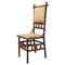 Antique Italian Colonial Bamboo and Original Fabric Chair, 1910s 1