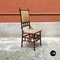 Antiker italienischer Stuhl aus kolonialem Bambus & Originalstoff, 1910er 3