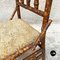 Chaise Coloniale Antique en Bambou et Tissu Original, Italie, 1910s 8