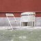 Mid-Century Modern Italian Outdoor Folding Metal Chairs, 1980s, Set of 6 4