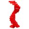 Roter italienischer Space Age Schubladenschrank aus Kunststoff von Shiro Kuramata für Cappellini, 1980er 1