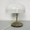 Mid-Century Modern Italian Acrylic Glass Table Lamp with Chromed Base, 1970s, Image 6