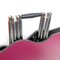 Post Modern Italian Red Wine and Chromed Steel Folding Table by Zero Disegno, 1980s, Image 6
