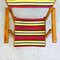 Mid-Century Modern Italian Solid Wood Multi Colored Fabric Folding Chair, 1960s 11