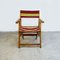 Mid-Century Modern Italian Solid Wood Multi Colored Fabric Folding Chair, 1960s, Image 6