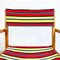 Mid-Century Modern Italian Solid Wood Multi Colored Fabric Folding Chair, 1960s 13