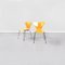 Mid-Century Italian Serie 7 Orange Chairs by Jacobsen for Fritz Hansen, 1999, Set of 6 3