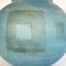 Mid-Century Modern Italian Aquamarine Blue Glass Vase with Geometric Shapes,1960s 8