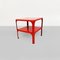 Mid-Century Italian Red Demetrio 45 Coffee Tables by Magistretti for Artemide,1970s, Set of 2, Image 3