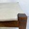 Mid-Century Modern Italian Wooden Chair with Leather Square Seat, 1960s 7