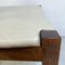Mid-Century Modern Italian Wooden Chair with Leather Square Seat, 1960s, Image 7