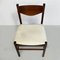 Mid-Century Modern Italian Wooden Chair with Leather Square Seat, 1960s, Image 5