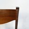 Mid-Century Modern Italian Wooden Chair with Leather Square Seat, 1960s 10