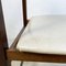 Silla italiana Mid-Century moderna de madera con asiento cuadrado de cuero, años 60, Imagen 6