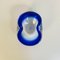 Ovaler italienischer Mid-Century Modern Objekthalter aus blauem Muranoglas, 1970er 5