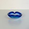 Mid-Century Modern Italian Blue Murano Glass Oval Object Holder, 1970s 4