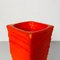 Moderne italienische Mid-Century Vasen aus orangenem Schaumstoff, 1980er, 2er Set 9
