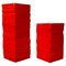 Mid-Century Modern Italian Orange Foam Rubber Vases, 1980s, Set of 2, Image 1