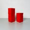 Mid-Century Modern Italian Orange Foam Rubber Vases, 1980s, Set of 2 4