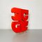 Rote italienische Mid-Century Modern Acrylglas Skulptur von Edmondo Cirillo, 1970er 4