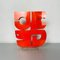 Mid-Century Modern Italian Red Acrylic Glass Sculpture by Edmondo Cirillo, 1970s 2