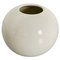 Small Mid-Century Modern Italian White Ceramic Vase, 1970s 1