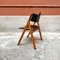 Moderne italienische Mid-Century Stühle aus schwarzer Eiche mit geschwungener Rückenlehne, 1960er, 4er Set 12